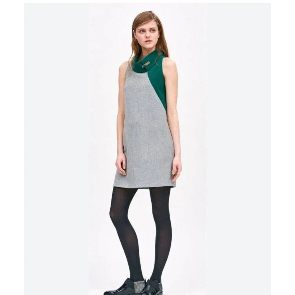 Cop Copine Colorblock Sleeveless Unique Mod Style Dress 42/L